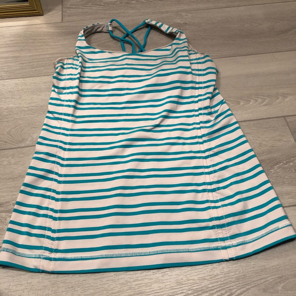Lululemon striped shelf bra tank top 6